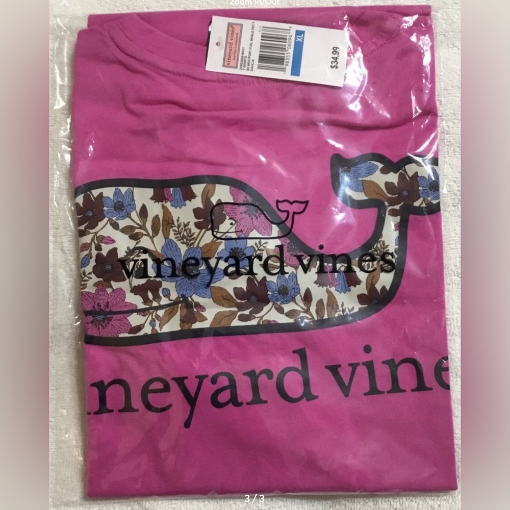 Vineyard Vines Westport Floral Whale Dahlia Short Sleeve Tee - Picture 5 of 5